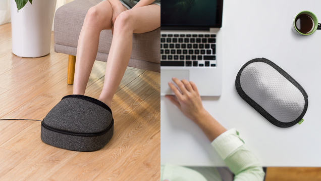 Mynt Foot Massager With Heat | $52 | Amazon | Clip the $4 couponMynt Cordless Massage Pillow | $35 | Amazon | Promo code PILL2018